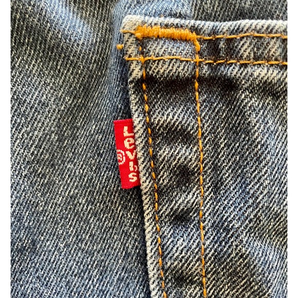 W38 L30 Levi’s 505 Denim Blue Jeans Men Red Label Regular Relaxed Fit - Picture 5 of 7